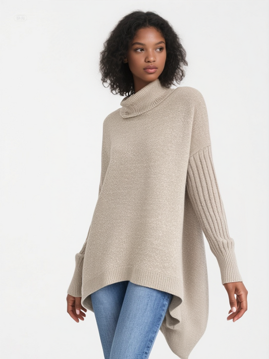 BRIGITTE – SUÉTER DE CUELLO ALTO LARGO