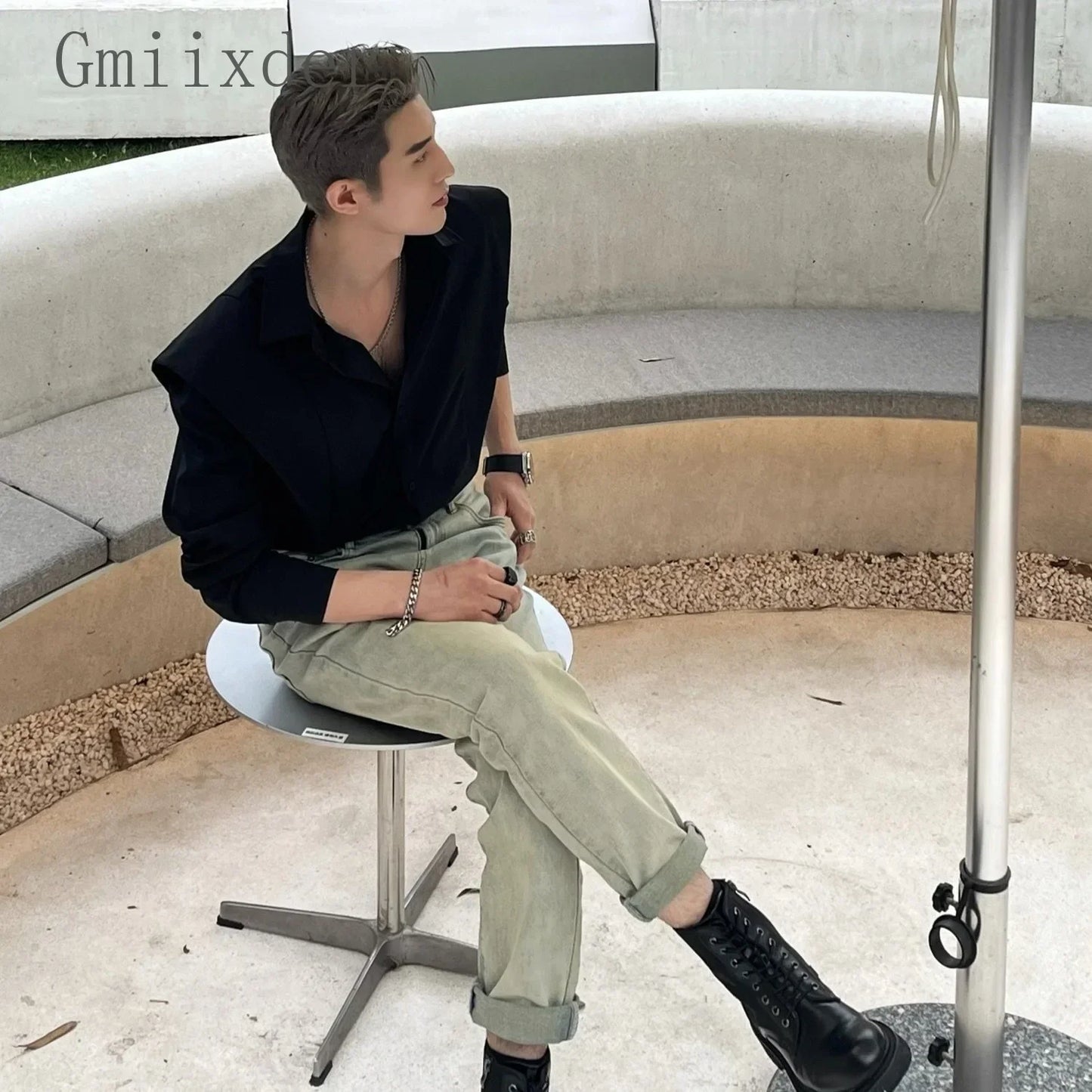 CAMISA HOMBROS ANCHOS ELEGANTE HOMBRE SILAMODA™